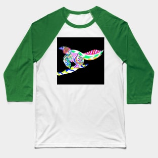 winged dinosaur fossil in magnificent mexican colors Baseball T-Shirt